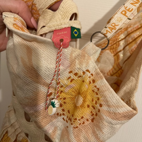 FARM Rio Beijo de sol shell sparkly dress size M - Picture 7 of 7